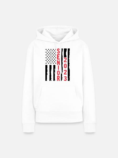 Senioren 2023 - Frauen Premium Bio Hoodie - Weiß