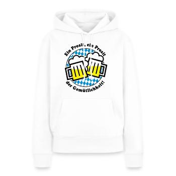 Ein Prosit der Gemütlichkeit! (Bier-Maßkrug) - Women’s Premium Organic Hoodie - white - Front - Julia (174cm)
