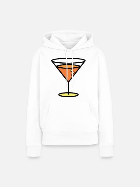 Cocktail - Frauen Premium Bio Hoodie - Weiß