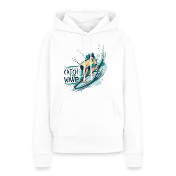 Wassersport - Frauen Premium Bio Hoodie - Weiß - Vorne - Julia (174cm)