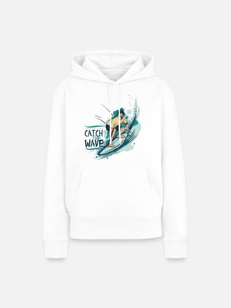 Wassersport - Frauen Premium Bio Hoodie - Weiß