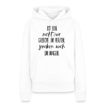 Lustiger Griechischer Spruch Griechenland Geschenk - Frauen Premium Bio Hoodie - Weiß - Vorne - Julia (174cm)