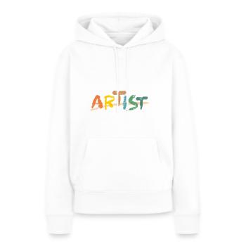 artist künstler - Frauen Premium Bio Hoodie - Weiß - Vorne - Julia (174cm)