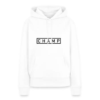 Champ Pokal Sieger Weltmeister - Frauen Premium Bio Hoodie - Weiß - Vorne - Julia (174cm)