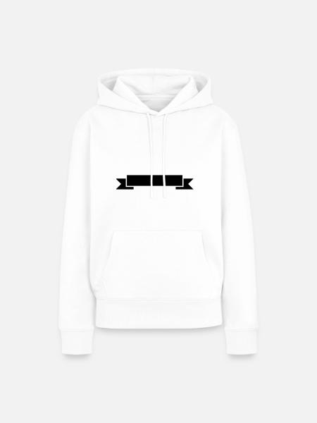 banderole symbol - Frauen Premium Bio Hoodie - Weiß