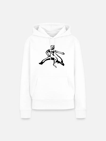 Taras - Frauen Premium Bio Hoodie - Weiß