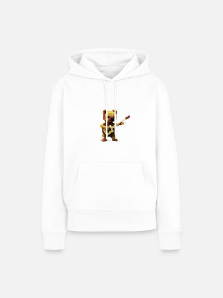 Pixelart Bärchen - Frauen Premium Bio Hoodie - Weiß