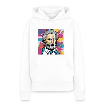 Karl Marx - Communist - Kommunist - Women’s Premium Organic Hoodie - white - Front - Julia (174cm)