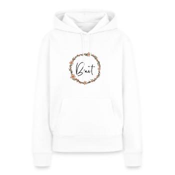 Braut Kranz 2 - Frauen Premium Bio Hoodie - Weiß - Vorne - Julia (174cm)