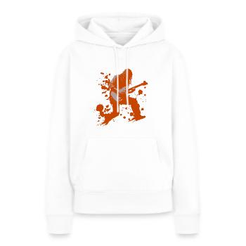 guitar player - Frauen Premium Bio Hoodie - Weiß - Vorne - Julia (174cm)