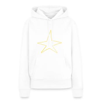 stern symbol form gelb - Frauen Premium Bio Hoodie - Weiß - Vorne - Julia (174cm)