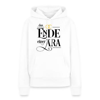 Baccalauréat - Sweat à capuche Premium bio Femme - blanc - Devant - Julia (174cm)