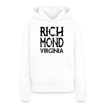 Richmond - Virginie - États-Unis USA - Sweat à capuche Premium bio Femme - blanc - Devant - Julia (174cm)