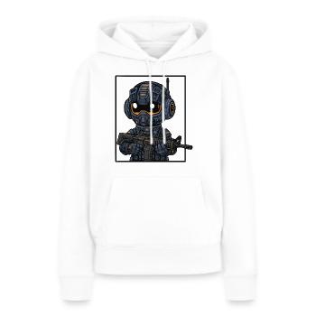 kleiner süsser futuristicher wächter - Frauen Premium Bio Hoodie - Weiß - Vorne - Julia (174cm)