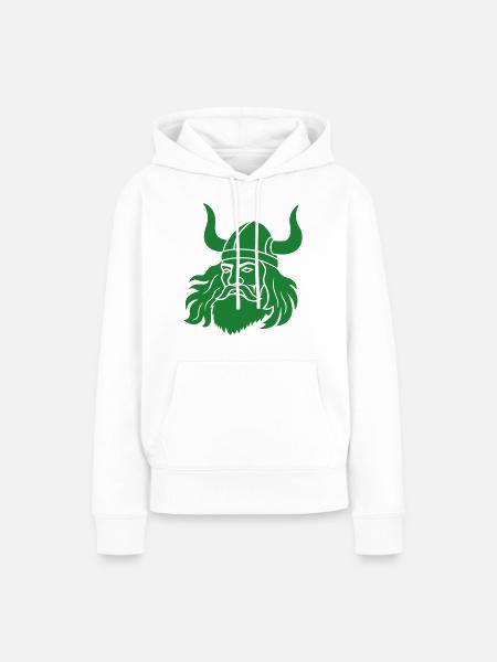 Wikinger - Frauen Premium Bio Hoodie - Weiß