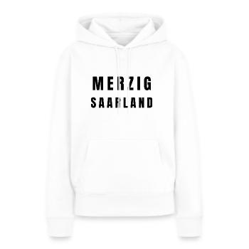 Merzig Sarre - Sweat à capuche Premium bio Femme - blanc - Devant - Julia (174cm)