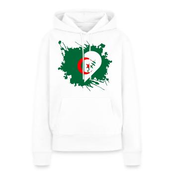 Algerien - Frauen Premium Bio Hoodie - Weiß - Vorne - Julia (174cm)