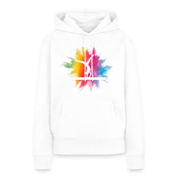 Colorful gymnastics Gymnastics motif for the gymnast - Women’s Premium Organic Hoodie - white - Front - Julia (174cm)