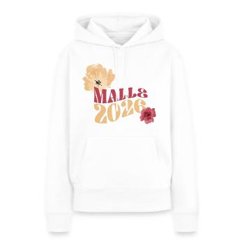 Malle 2026 - Mallorca Reise - Frauen Premium Bio Hoodie - Weiß - Vorne - Julia (174cm)