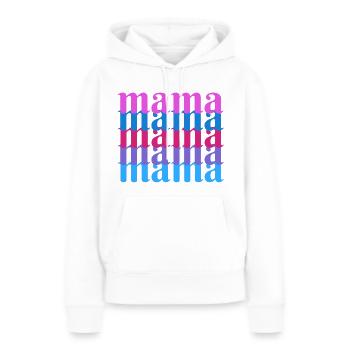 Mama - Frauen Premium Bio Hoodie - Weiß - Vorne - Julia (174cm)