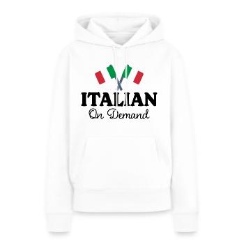Italienisch Übersetzer Italienisch Dolmetscher - Frauen Premium Bio Hoodie - Weiß - Vorne - Julia (174cm)