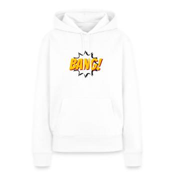 Bang. t shirt bang comics bande dessinée BD - Sweat à capuche Premium bio Femme - blanc - Devant - Julia (174cm)