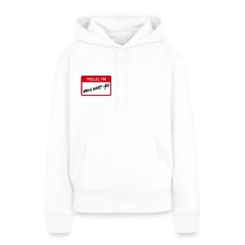 Ghosting - IRONIC - Frauen Premium Bio Hoodie - Weiß - Vorne - Julia (174cm)