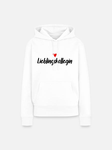Lieblingskollegin - Frauen Premium Bio Hoodie - Weiß