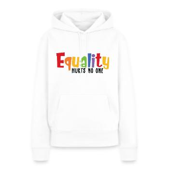 Equality Hurts No One - Women’s Premium Organic Hoodie - white - Front - Julia (174cm)