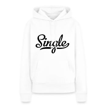 Single - Frauen Premium Bio Hoodie - Weiß - Vorne - Julia (174cm)