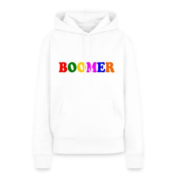 Boomer - Frauen Premium Bio Hoodie - Weiß - Vorne - Julia (174cm)