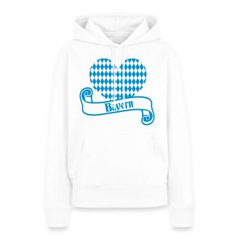 Bayern - Frauen Premium Bio Hoodie - Weiß - Vorne - Julia (174cm)