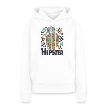Hipster Ananas - Frauen Premium Bio Hoodie - Weiß - Vorne - Julia (174cm)