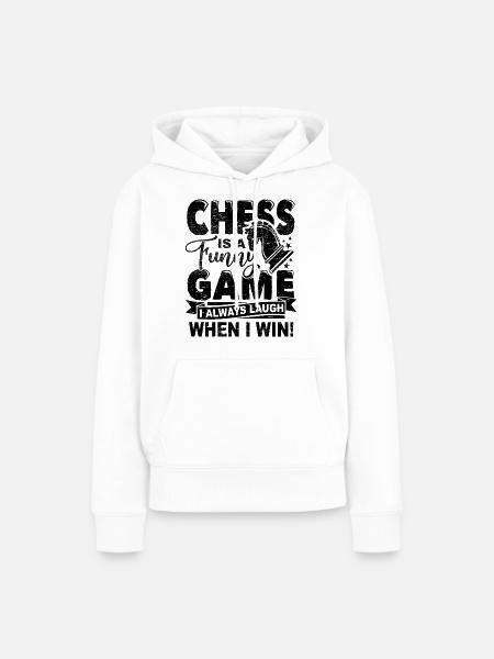 Schachspiel - Frauen Premium Bio Hoodie - Weiß