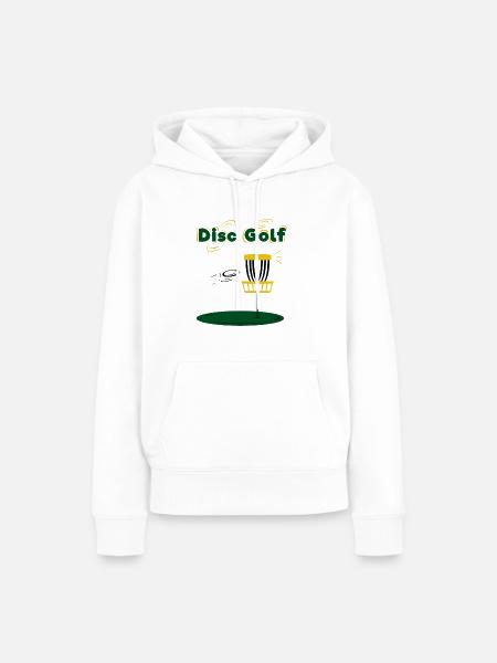 Disc Golf - Frauen Premium Bio Hoodie - Weiß