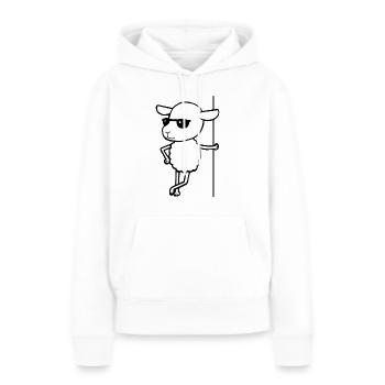 Schaf mit Sonnebrille Cooler Schafbock - Frauen Premium Bio Hoodie - Weiß - Vorne - Julia (174cm)