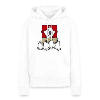 Geister bei einem Konzert zu Halloween - Frauen Premium Bio Hoodie - Weiß - Vorne - Julia (174cm)