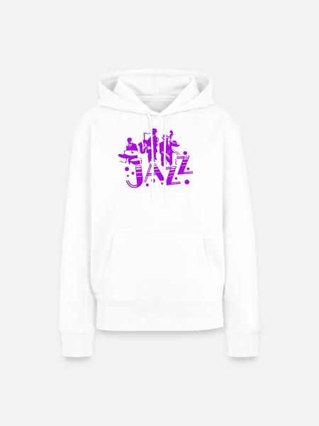 Jazz Band - Frauen Premium Bio Hoodie - Weiß