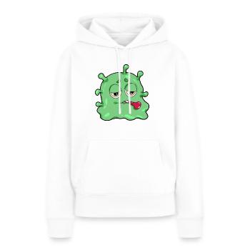 Krankheit Virus Bakterrien Grippe Infekt Geschenk - Frauen Premium Bio Hoodie - Weiß - Vorne - Julia (174cm)
