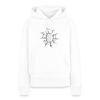 Billard Golf Ping-Pong Billard Billard Cadeau - Sweat à capuche Premium bio Femme - blanc - Devant - Julia (174cm)