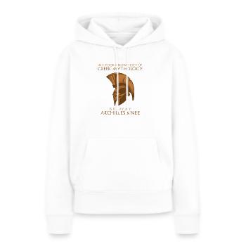 Cadeau de la mythologie grecque - Sweat à capuche Premium bio Femme - blanc - Devant - Julia (174cm)
