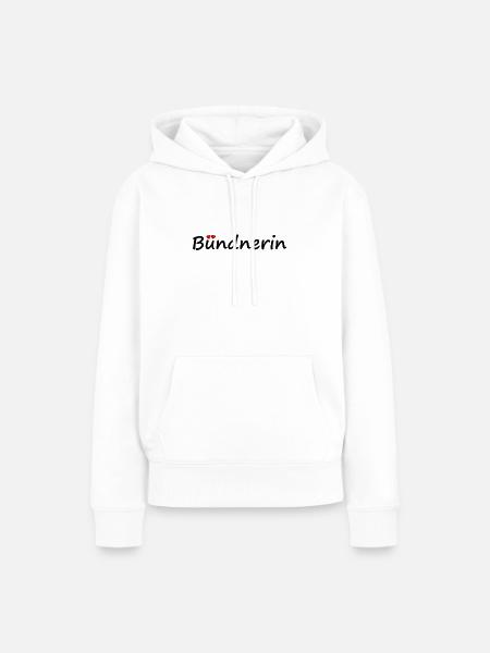 Bündnerin - Frauen Premium Bio Hoodie - Weiß