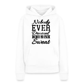 Motivation du succès - Sweat à capuche Premium bio Femme - blanc - Devant - Julia (174cm)