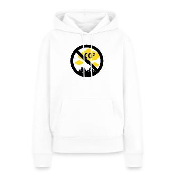 Globale Erwärmung CO2 Verbot Klimawandel - Frauen Premium Bio Hoodie - Weiß - Vorne - Julia (174cm)