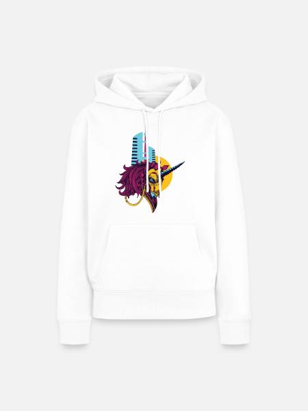 Einhörner Sind Echt - Frauen Premium Bio Hoodie - Weiß