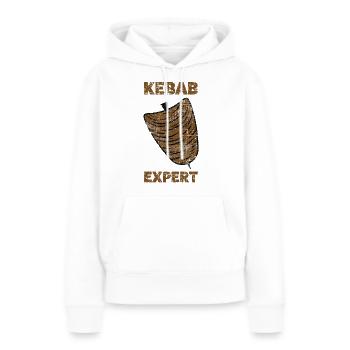 Kebab Döner - Frauen Premium Bio Hoodie - Weiß - Vorne - Julia (174cm)
