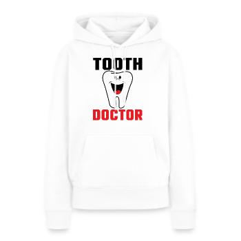 Zahnarzt - Zahnarzt - Frauen Premium Bio Hoodie - Weiß - Vorne - Julia (174cm)