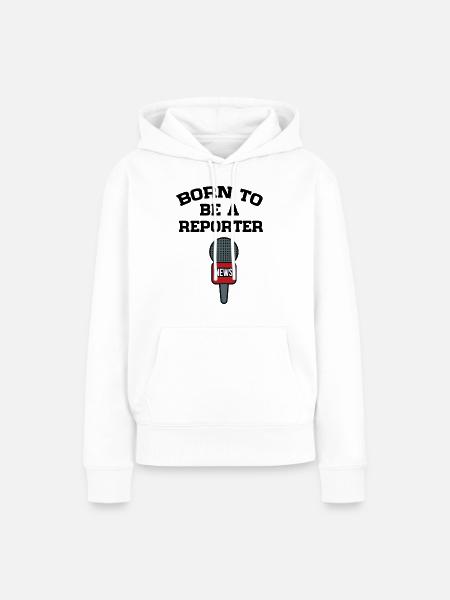 Reporter - Frauen Premium Bio Hoodie - Weiß