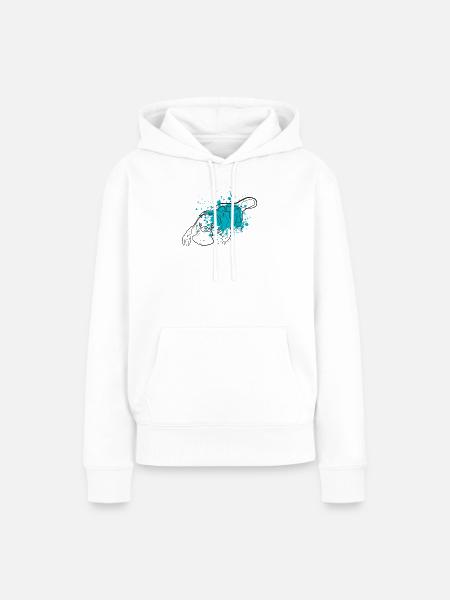 Schnabeltier - Frauen Premium Bio Hoodie - Weiß