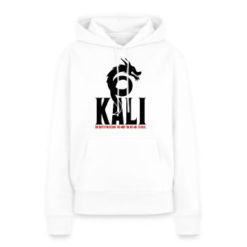 Kali Linux Offensive Security Pentest - Sweat à capuche Premium bio Femme - blanc - Devant - Julia (174cm)